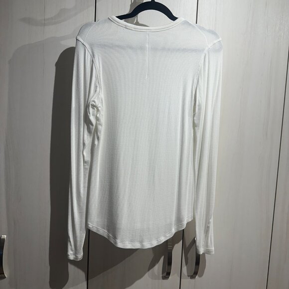 EUC Lululemon ribbed long sleeve - white 8 - Picture 3 of 3